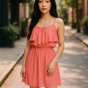 Lilly Pulitzer for Target women dress M orange pink giraffe